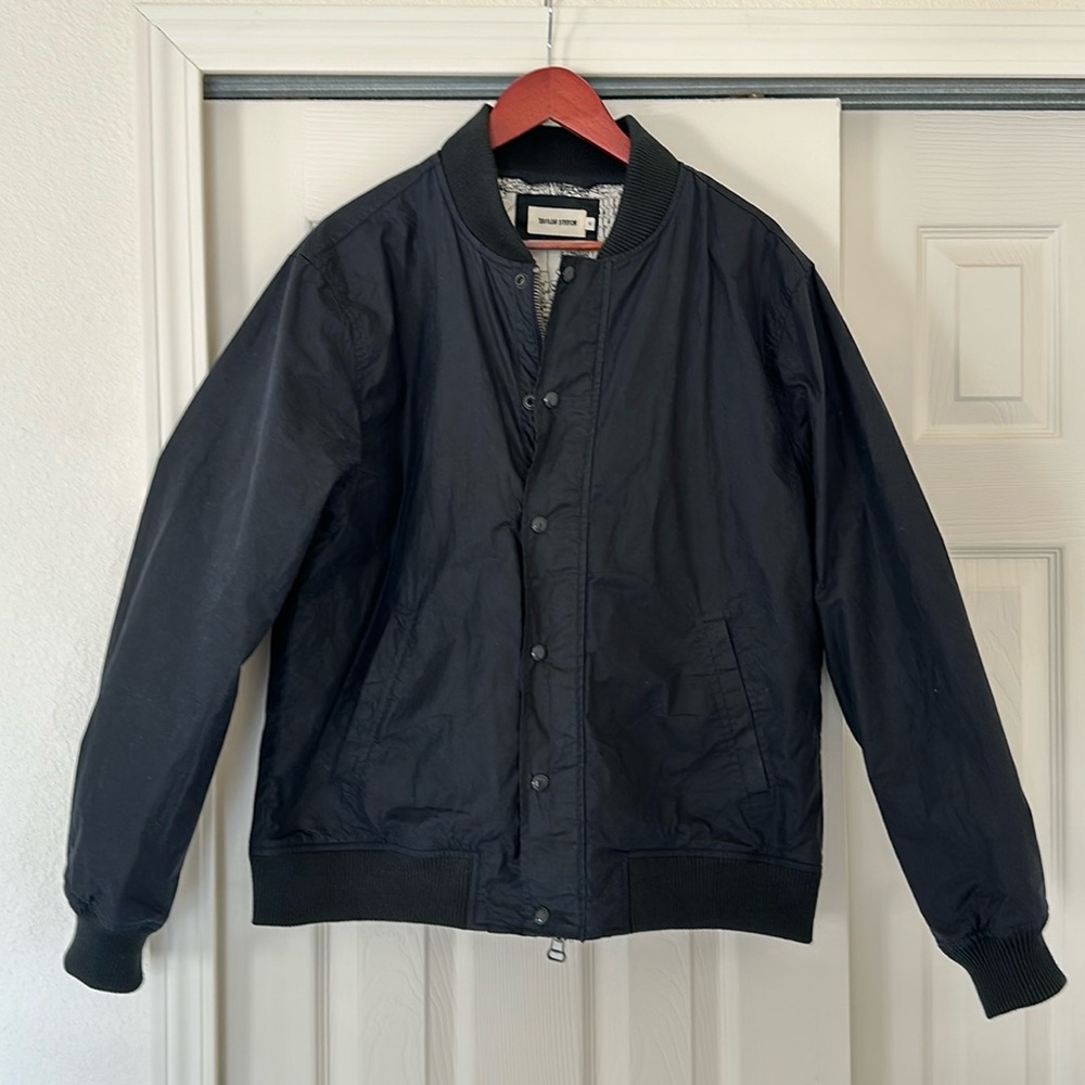 Taylor Stitch men's waxed cotton bomber jacket